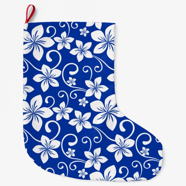 MEIA DE NATAL GRANDE BLUE HAWAII (VERDADEIRO AZUL) (Frente)