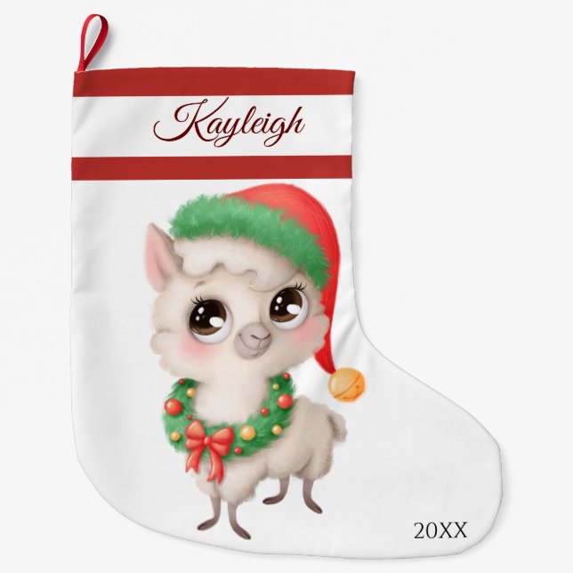 Meia De Natal Grande Boca de Natal Grande (Frente)