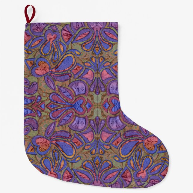 Meia De Natal Grande Bohemian Heaflow Stocking (Frente)