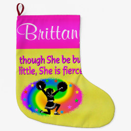 Meia De Natal Grande BOLSA DE CHEERLEADING PERSONALIZADA bonito