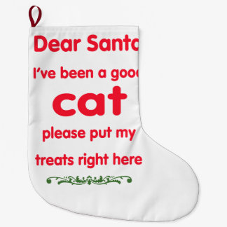 Meia De Natal Grande bom gato