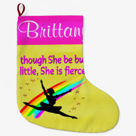 MEIA DE NATAL GRANDE BONITA BALLERINA PERSONALIZADA