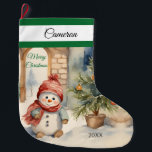 Meia De Natal Grande Bonito Snowman - Grande Balcão de Natal<br><div class="desc">Traga alegria de férias para sua casa com nosso bonitinho Snowman. Ideal para presentes e doces,  é um encantador acréscimo às suas festividades. Adicione esse nome especial e ano para uma maravilhosa manutenção! Designs exclusivos criados para você do My Baby Boutique!</div>