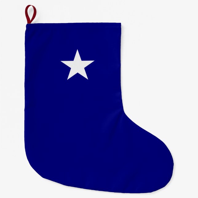 Meia De Natal Grande Bonnie Blue Flag (Frente)