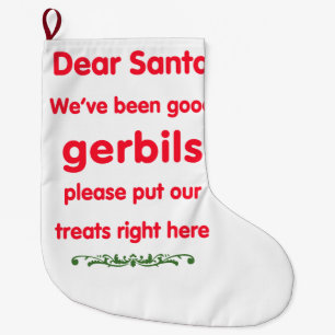 Meia De Natal Grande bons gerbils