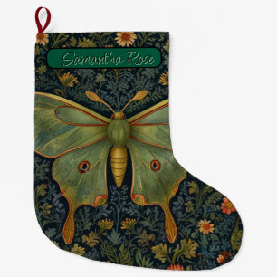 Meia De Natal Grande Botânica do cavalo Elegante retro boho Luna