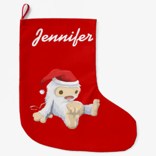 Meia De Natal Grande Brinquedo de monstro de neve de Natal personalizad