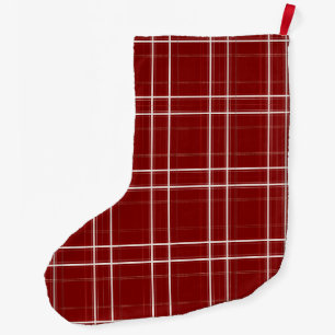 Meia De Natal Grande Cabina de Xadrez clássica Premium