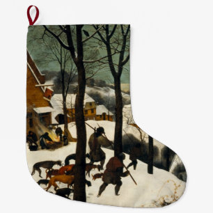 Meia De Natal Grande Caçadores na neve (por Pieter Bruegel, o Velho)