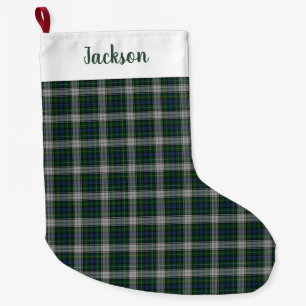Meia De Natal Grande Campbell Dress Tartan Xadrez Pequena