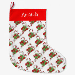 Meia De Natal Grande Canas de Natal Personalizadas/Doces