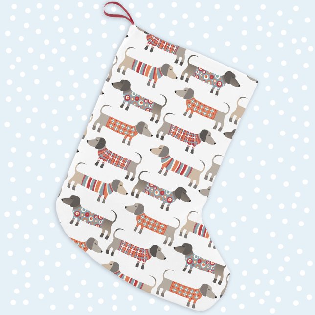 Meia De Natal Grande Cão de Enchimento (Criador carregado)