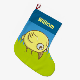 Meia De Natal Grande Cartoon amarelo de natal