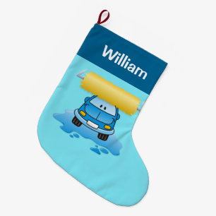 Meia De Natal Grande Cartum de cartoon pequeno estocado de natal