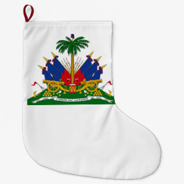 Meia De Natal Grande Casaco de Armas do Haiti (Haiti)