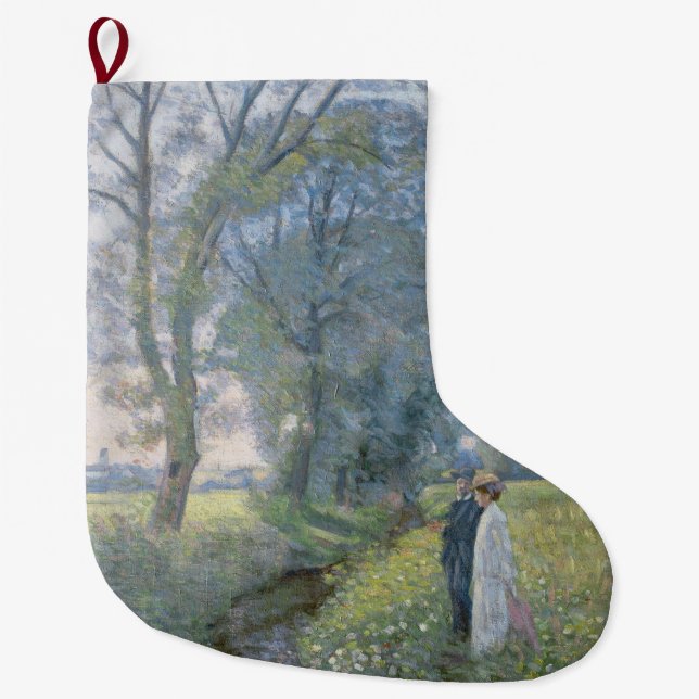 Meia De Natal Grande Casal Envolvido (Casamento e Casamento) (Noivado) (Frente)