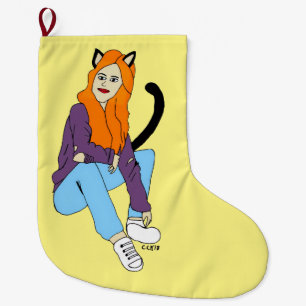 Meia De Natal Grande catadora
