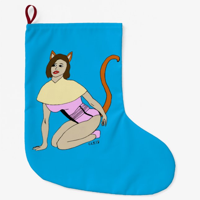 Meia De Natal Grande catadora (Frente)