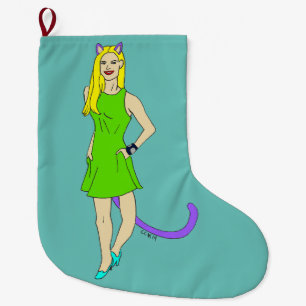 Meia De Natal Grande catadora