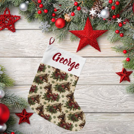 Meia De Natal Grande Cavalos de Natal do País