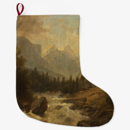 Meia De Natal Grande Cenário de Paisagem Florestal (por Josef Kriehuber