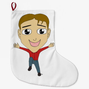 Meia De Natal Grande chibi