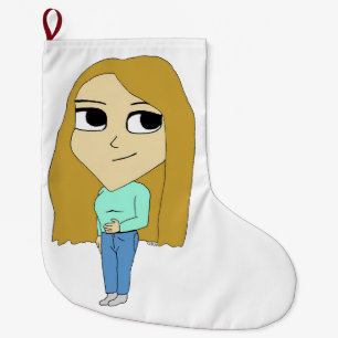 Meia De Natal Grande chibi