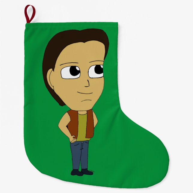 Meia De Natal Grande chibi (Frente)