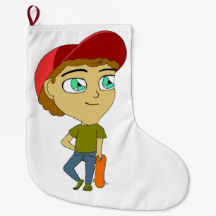 Meia De Natal Grande chibi