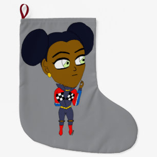 Meia De Natal Grande chibi