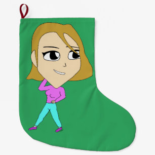 Meia De Natal Grande chibi