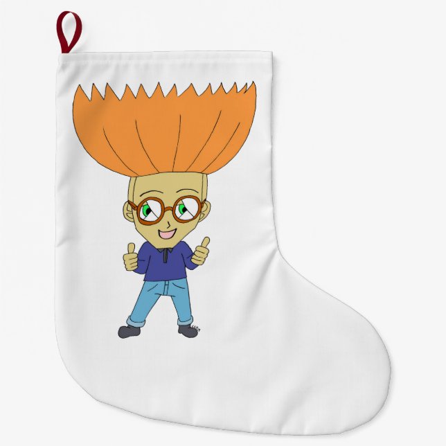 Meia De Natal Grande chibi (Frente)