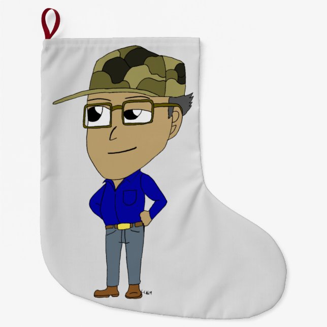 Meia De Natal Grande chibi (Frente)