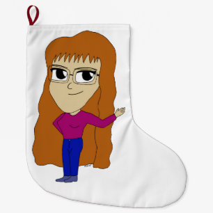 Meia De Natal Grande chibi
