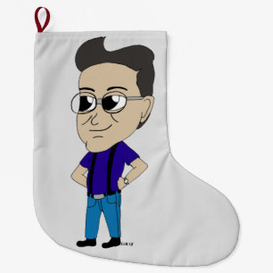 Meia De Natal Grande chibi