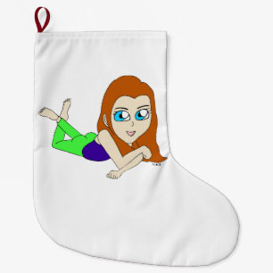 Meia De Natal Grande chibi