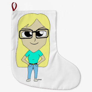 Meia De Natal Grande chibi