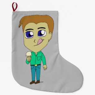 Meia De Natal Grande chibi