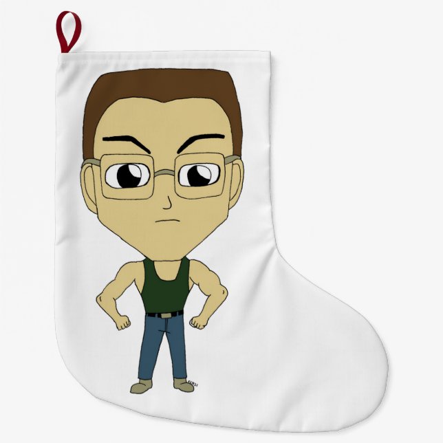 Meia De Natal Grande chibi (Frente)