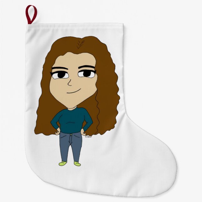 Meia De Natal Grande chibi (Frente)