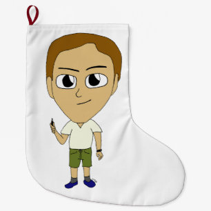 Meia De Natal Grande chibi