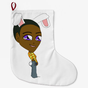 Meia De Natal Grande chibi bunnygirl