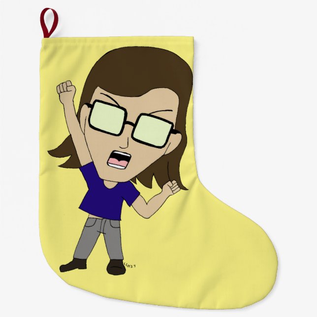 Meia De Natal Grande Chibi Sonic_Zeph (Frente)