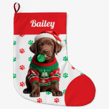 Chocolate Labrador Puppy Sweater Personalizado