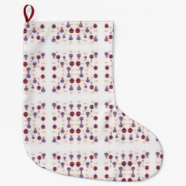 Meia De Natal Grande Christmas Gift  with Colorful Garlands