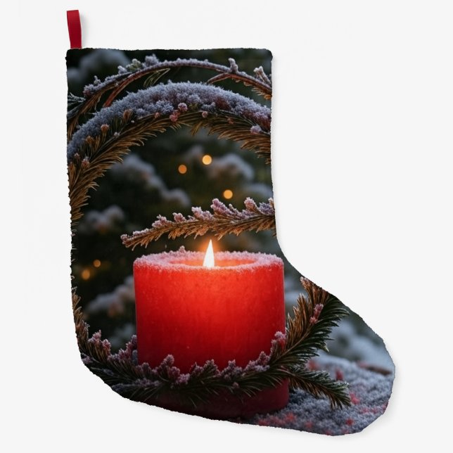 Meia De Natal Grande Christmas Stocking (Frente)