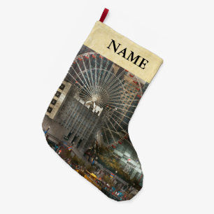 Meia De Natal Grande Cidade - Chicago, IL - Pressão de Pier