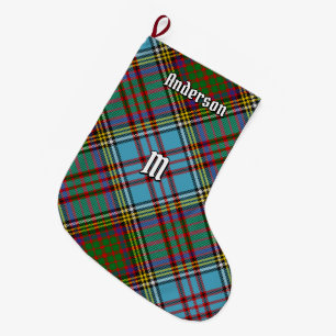 Meia De Natal Grande Clan Anderson Tartan — Parada de Natal