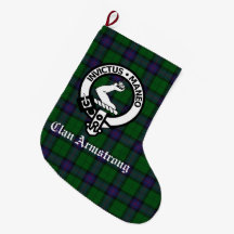 Clan Armstrong Crest Crachá Tartan