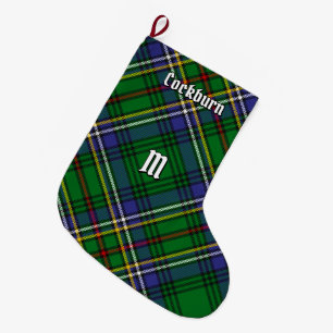 Meia De Natal Grande Clan Cockburn Tartan